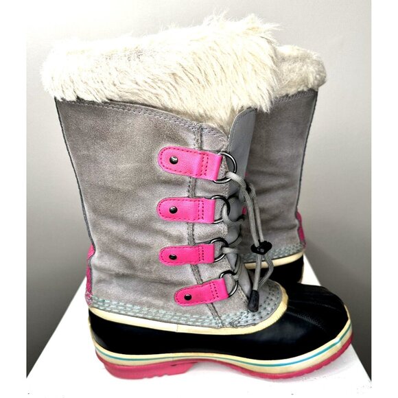Sorel Womens Boots Winter Snow Insulated Waterproof Lace Up Pink Gray Size 4 - Picture 6 of 13